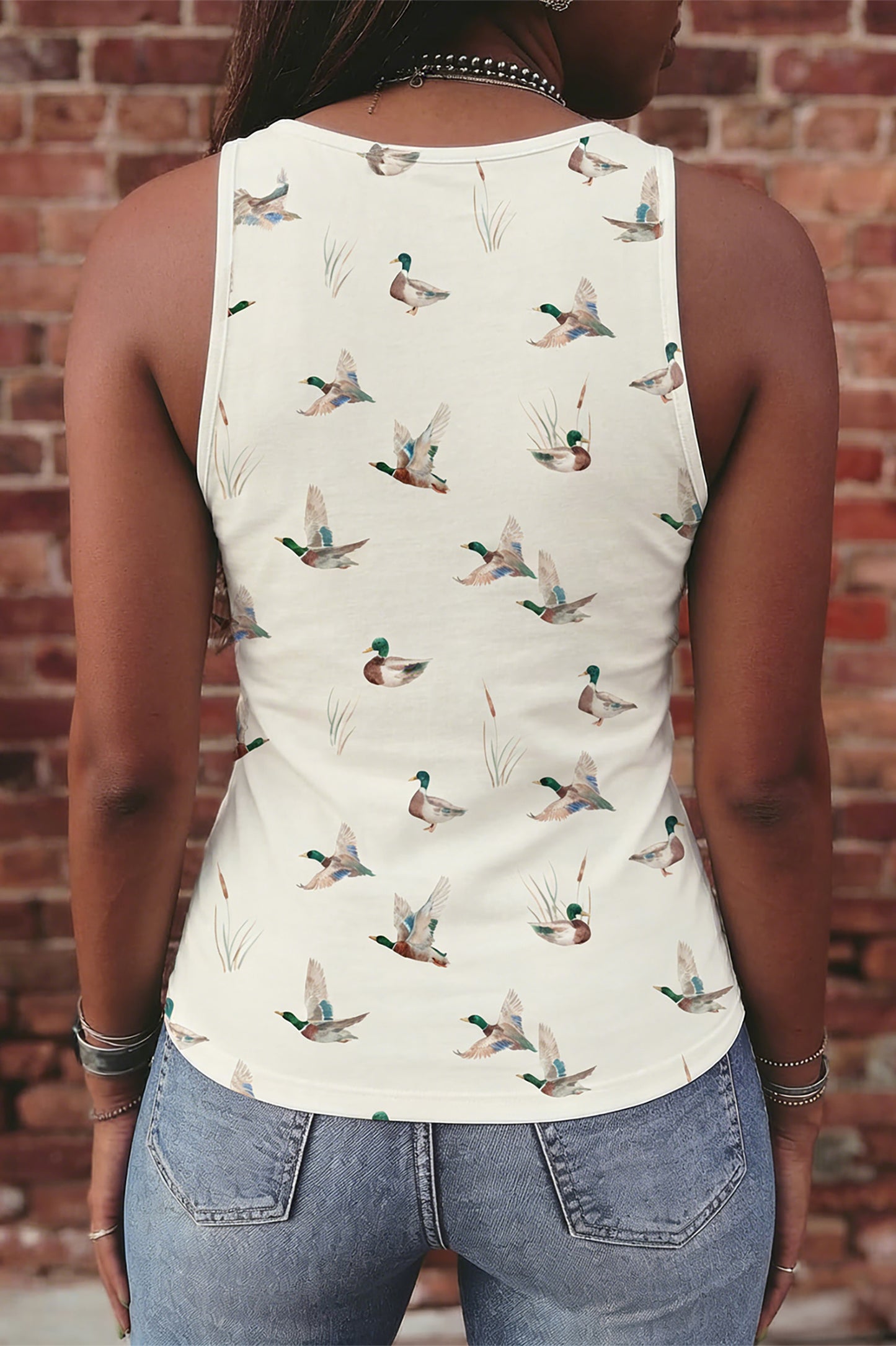 Mallard Print Tank Top