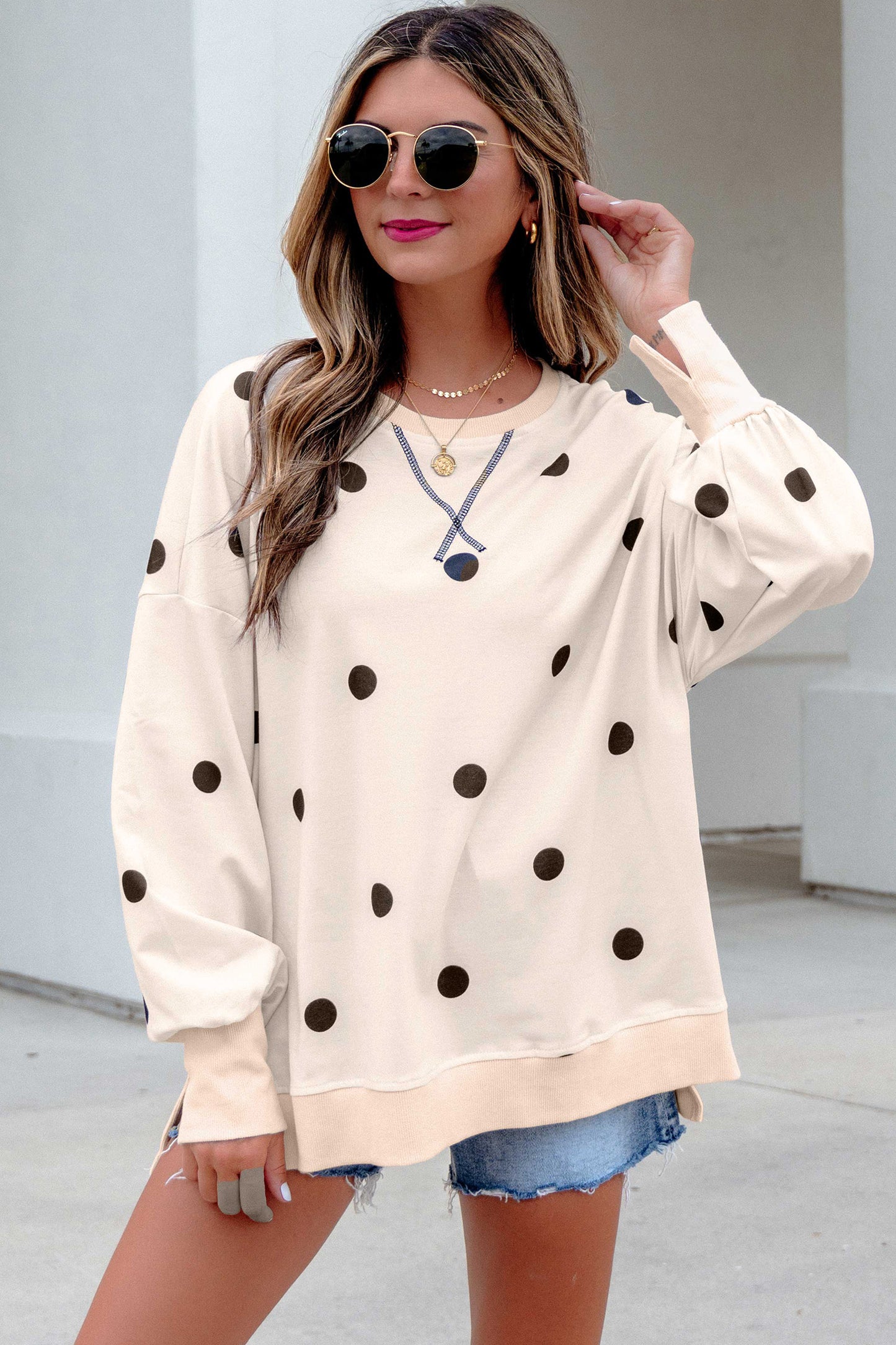 Polka Dot Pullover
