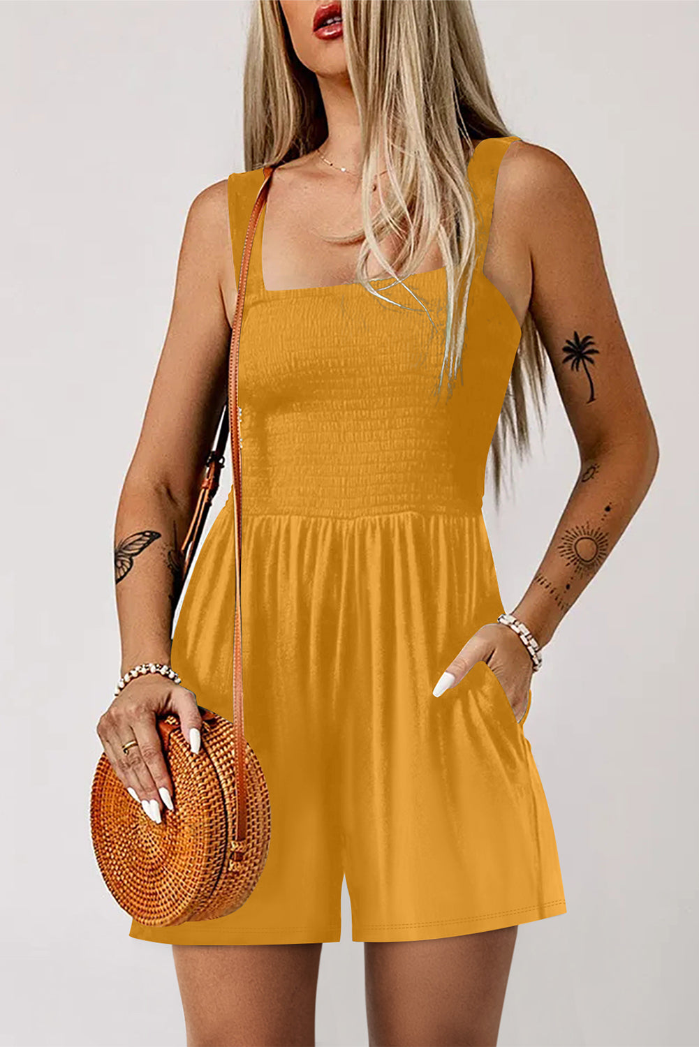 Casual Smocked Romper
