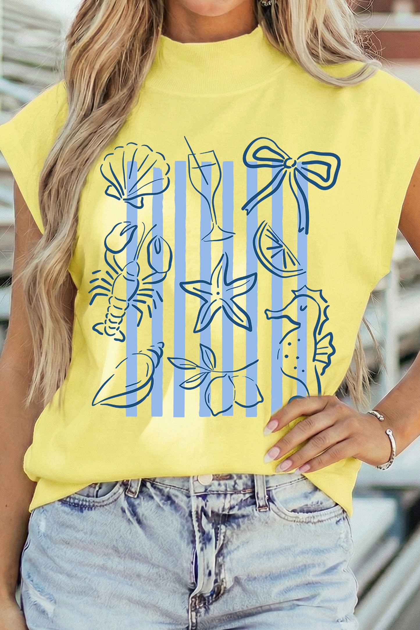 Yellow Seashell Tee