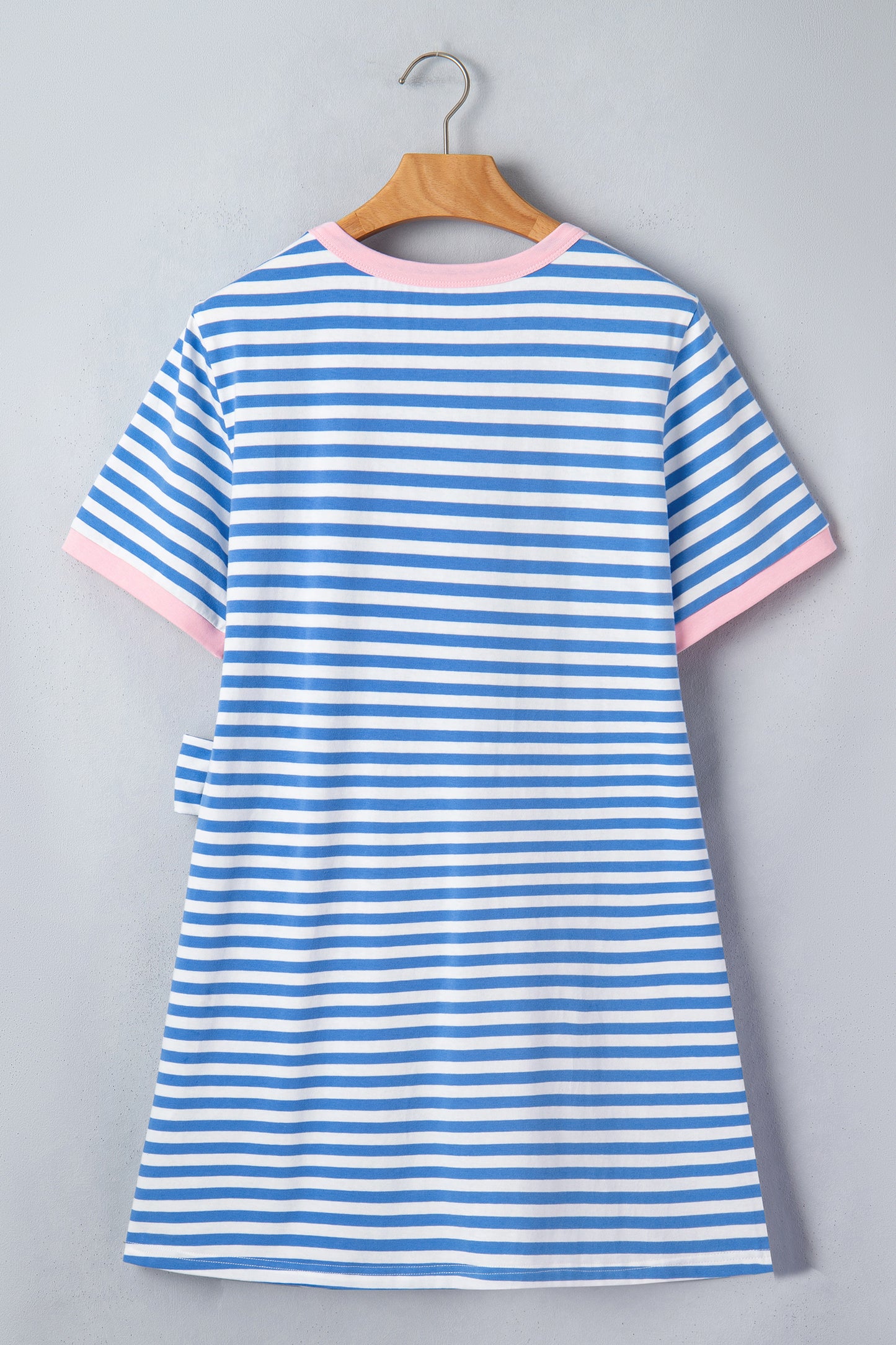 Stripe Tie Waist T Shirt Dress