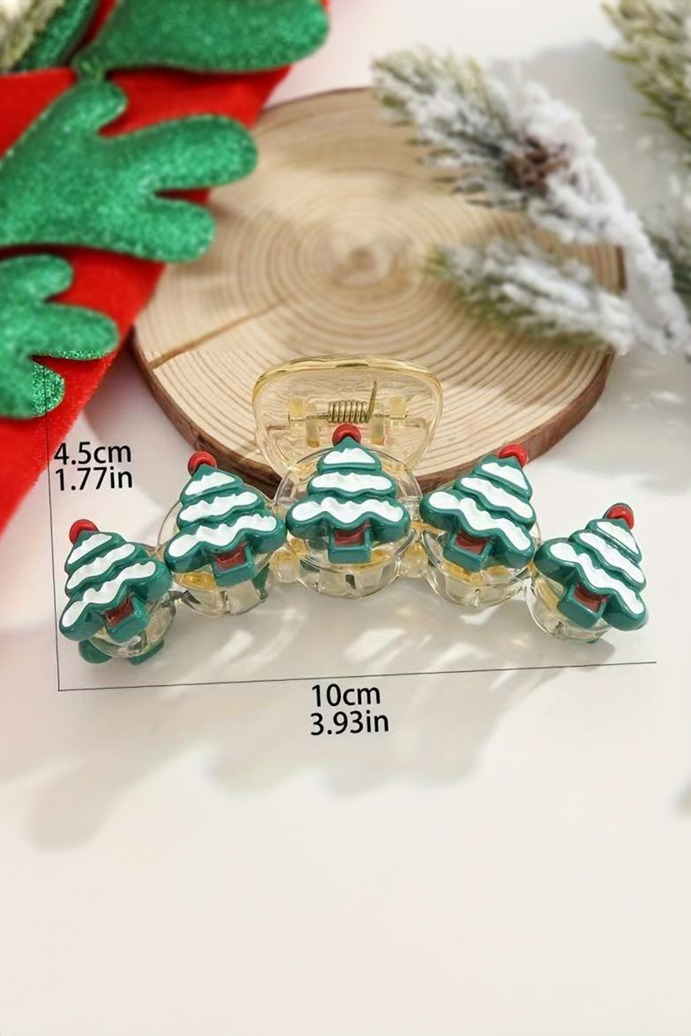 Christmas Tree Hair Claw