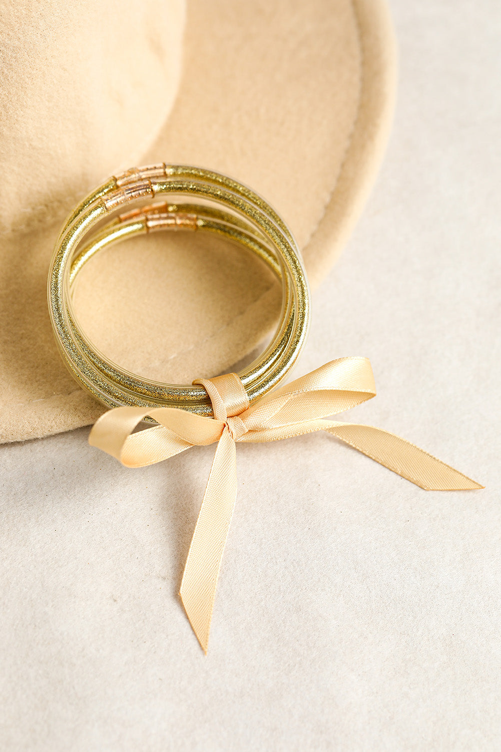 Glitter Layered Jelly Bracelets