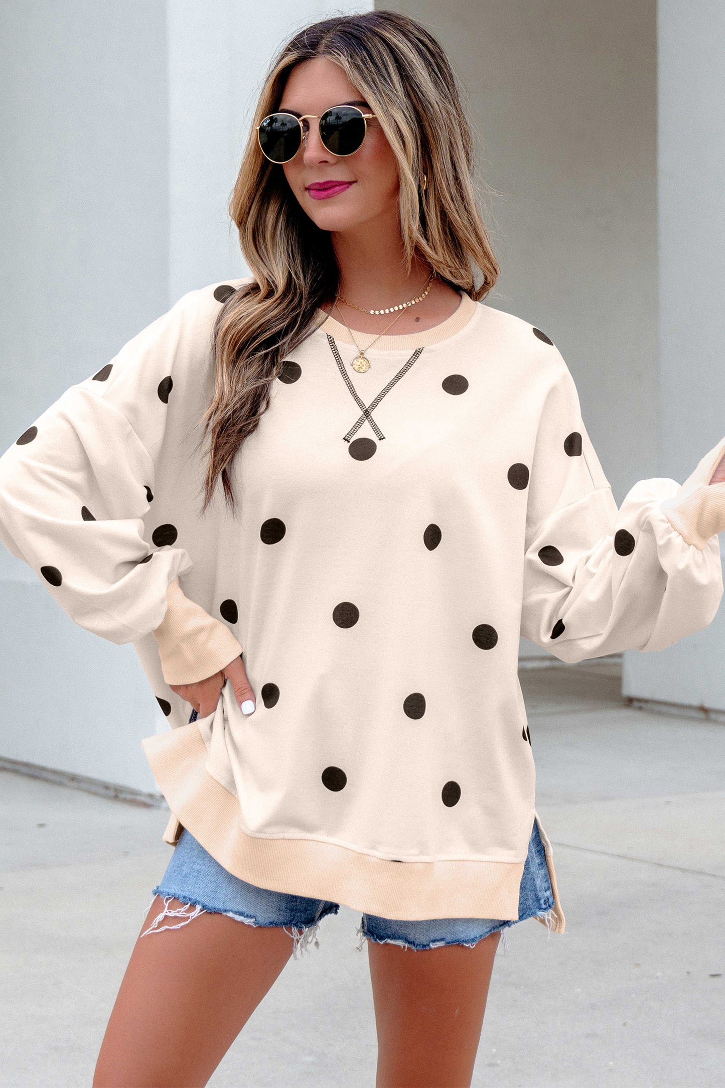 Polka Dot Pullover