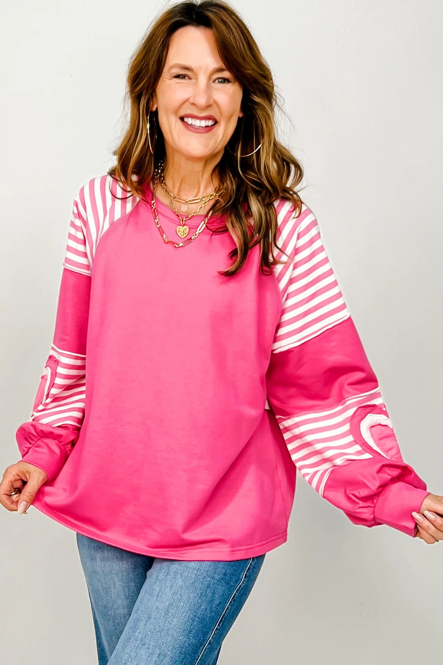 Pink Valentine's Relaxed Top