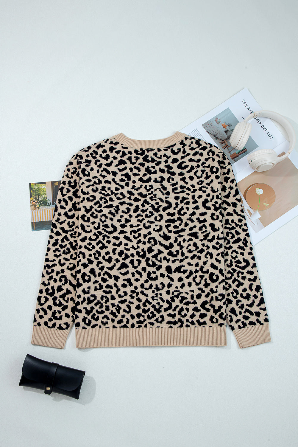 Leopard Knit Cardigan
