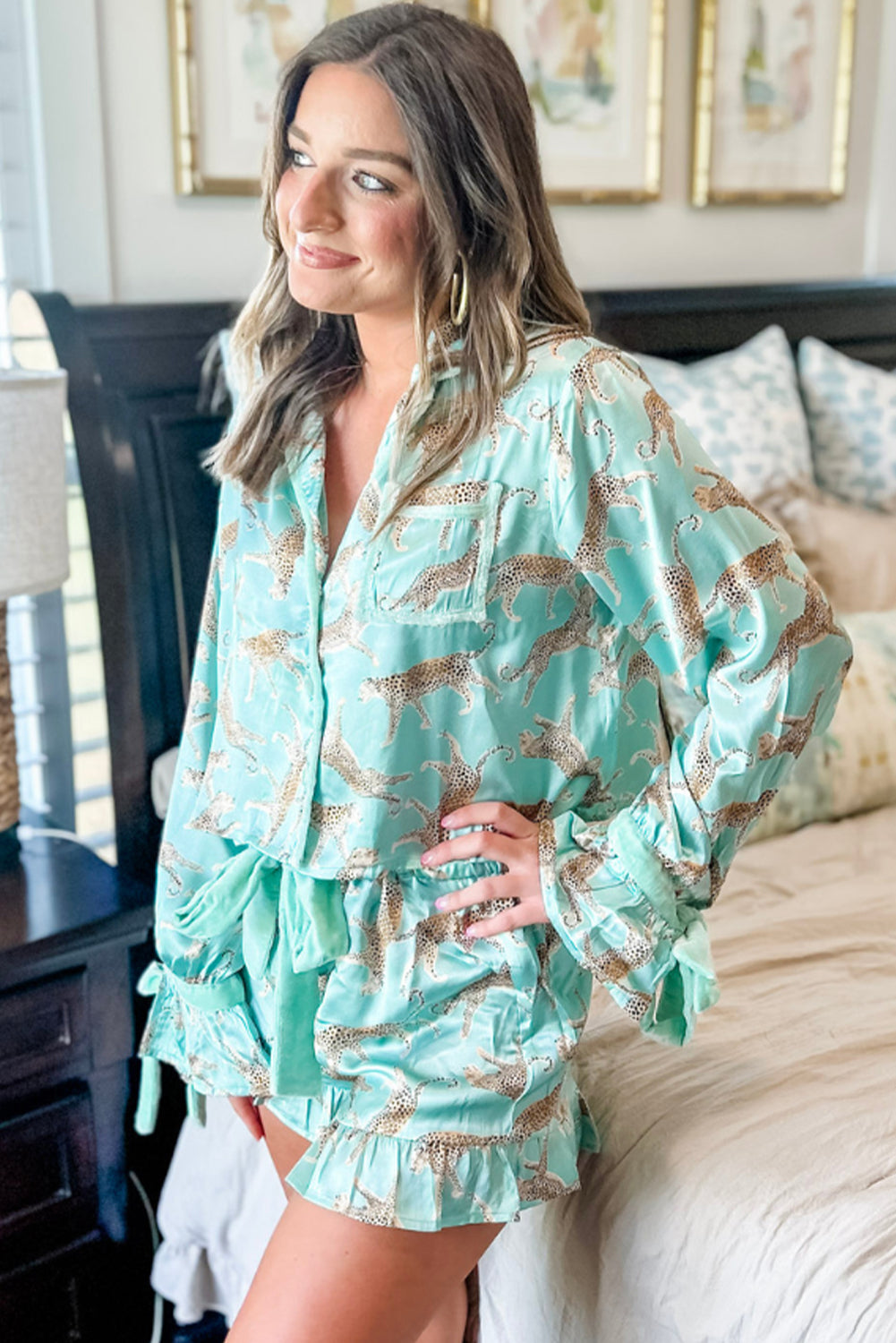Leopard Pajama Set