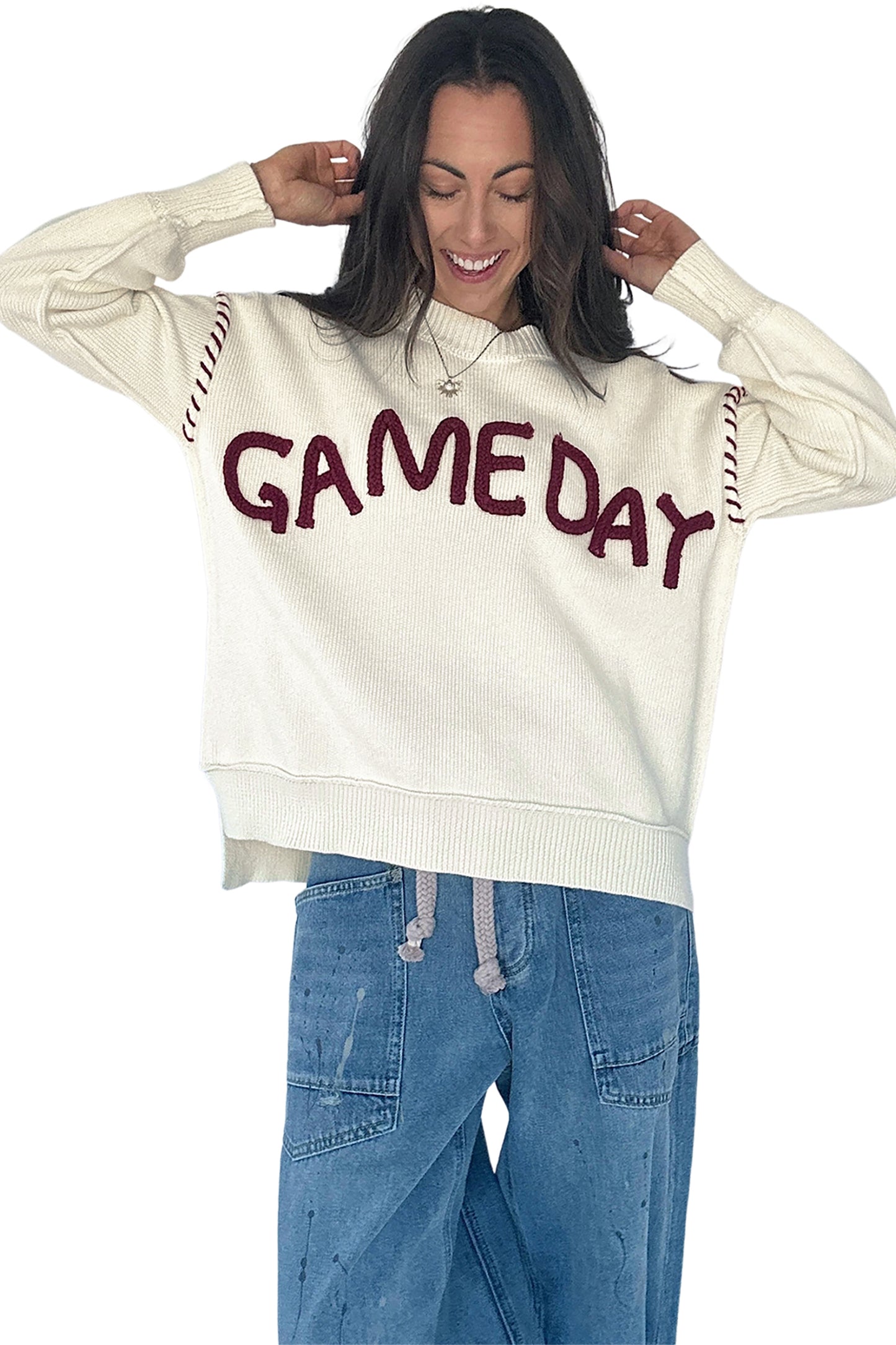 Maroon Game Day Sweater