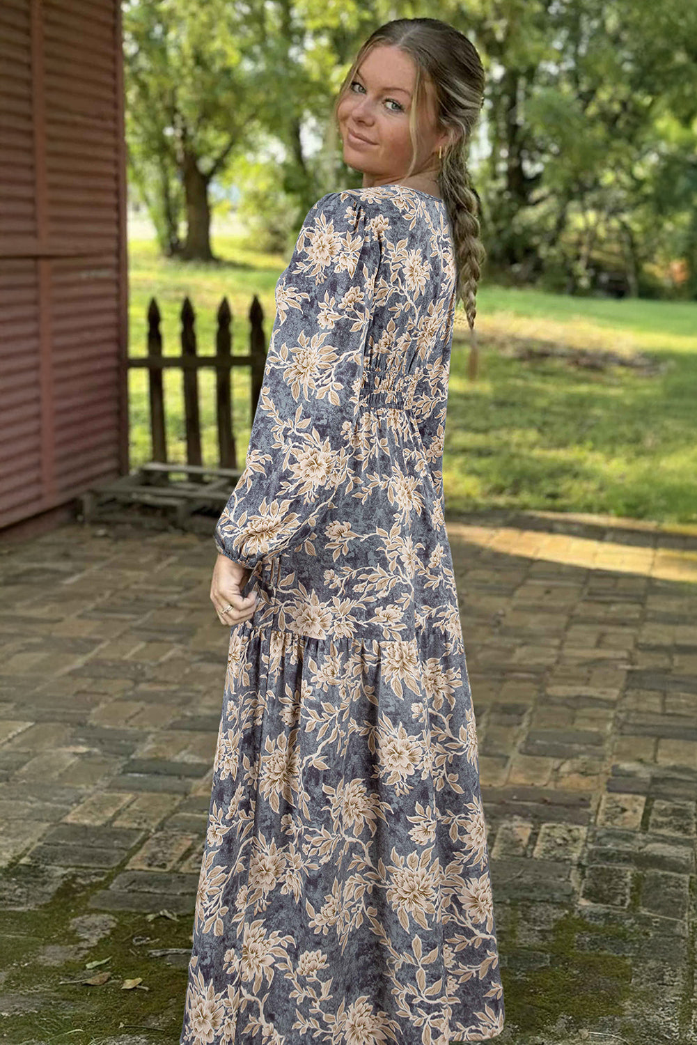 Floral Print Maxi Dress