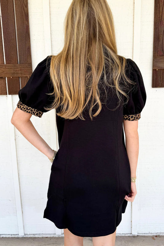 Black Sequin Football Dress