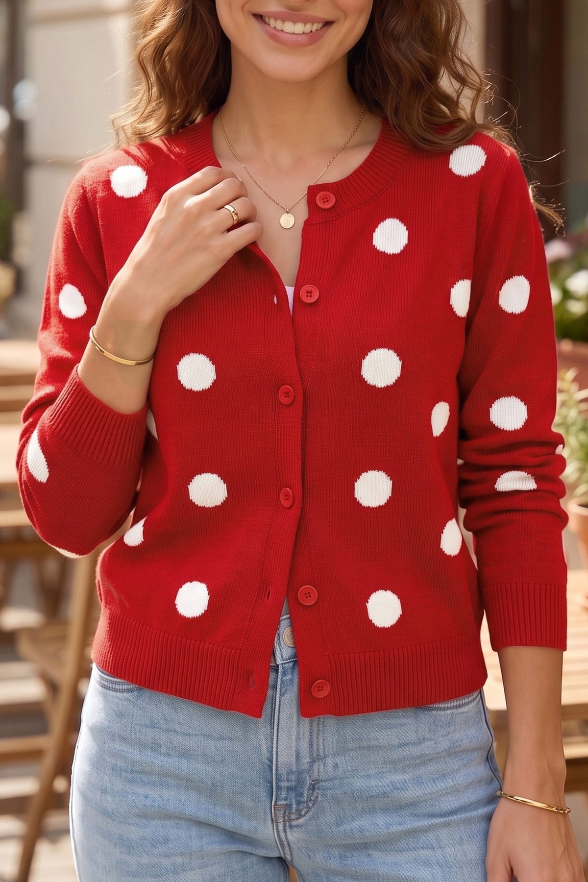 Polka Dot Cardigan